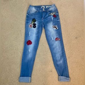 Indigo Rein Jeans with Patches